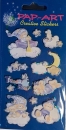 3D Sticker Bärchen, Ruderboot Wolken